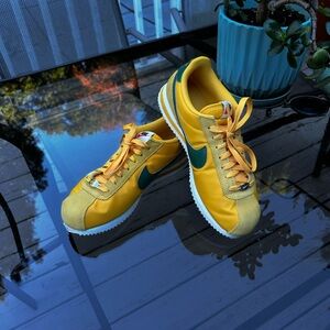 Nike Cortez Yellow and Green